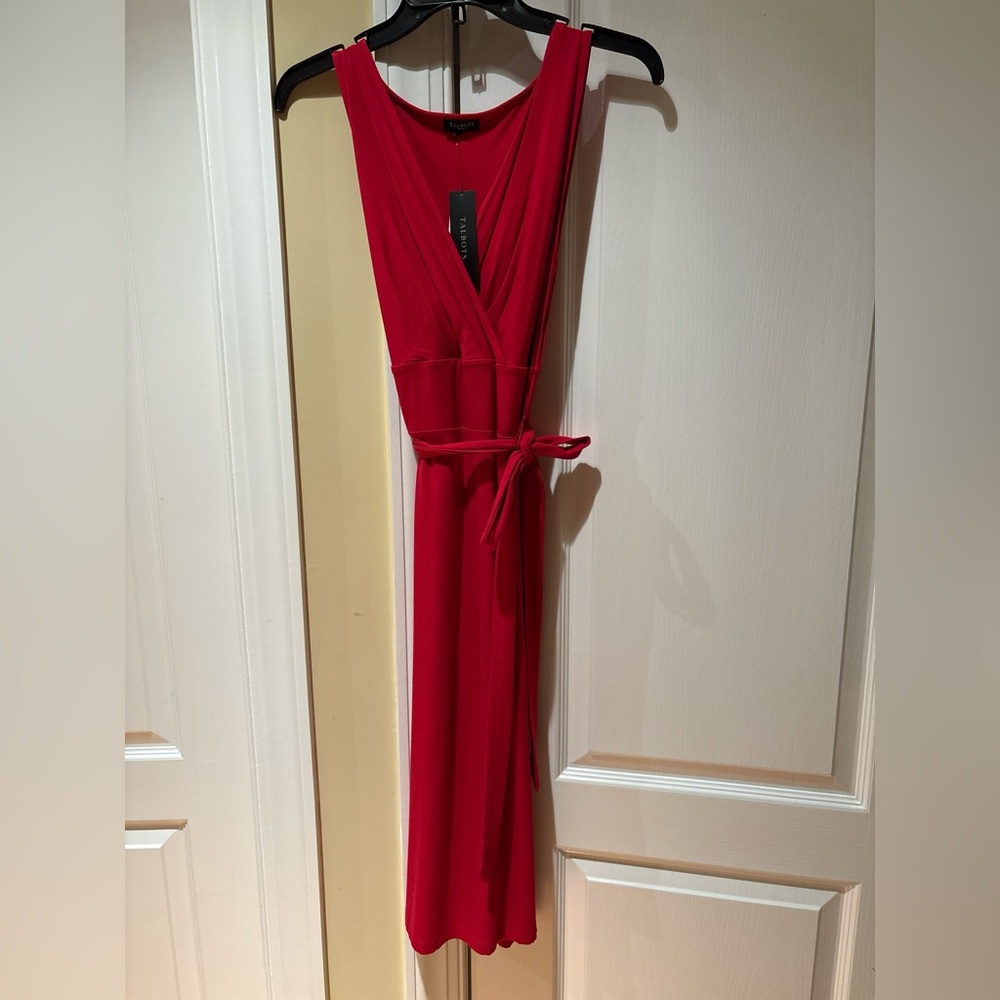 Talbots Vibrant Red Maxi Dress